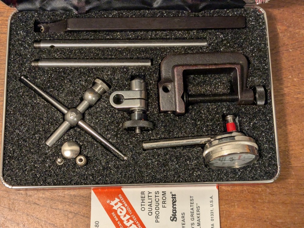 STARRETT UNIVERSAL DIAL TEST INDICATOR SET NO 196AZ