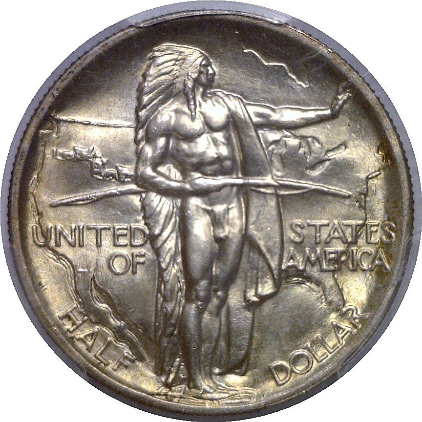 1936 Oregon Trail Commemorative Half Dollar PCGS MS-65