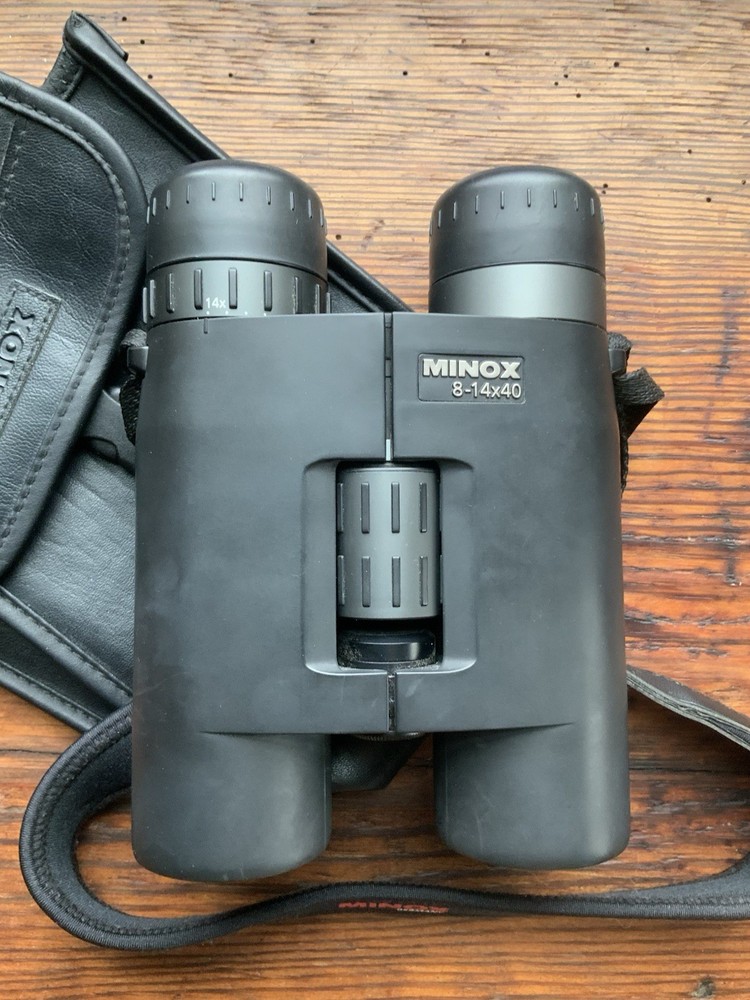 Minox 8-14x40 Adjustable Power Binocular w/Case & Strap, Made In Germany
