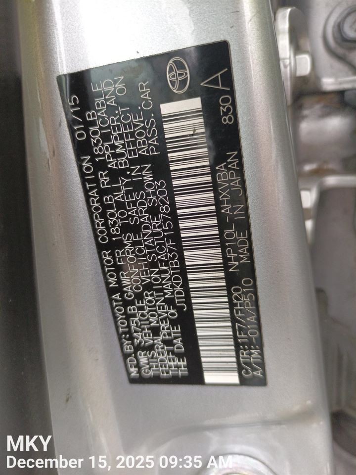 CONTROL PANEL OEM 2015 TOYOTA PRIUS 1YR WRNTY