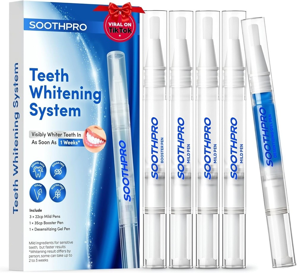 Teeth Whitening Pen 4 Pack with Desensitization Pen mild and Boost