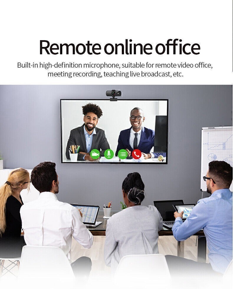 2040*1080P Webcam PC WebCamera with Microphone for Live Broadcast Video Calling