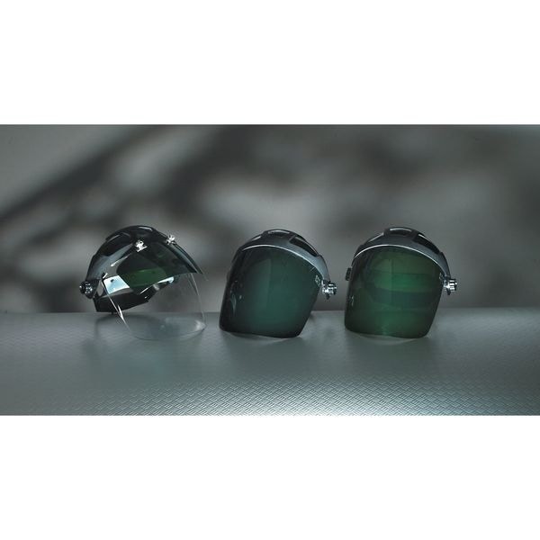 Sellstrom S32010 Ratchet Face Shield Assembly, Clear Visor, Polycarbonate,