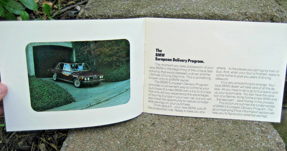 1976 BMW European Delivery Program Brochure
