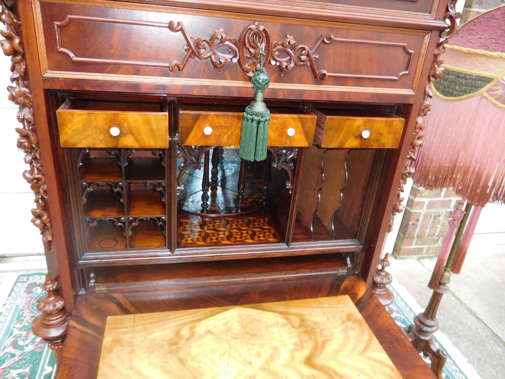 EXTRAORDINARY VICTORIAN ABATTANT SECRETARY