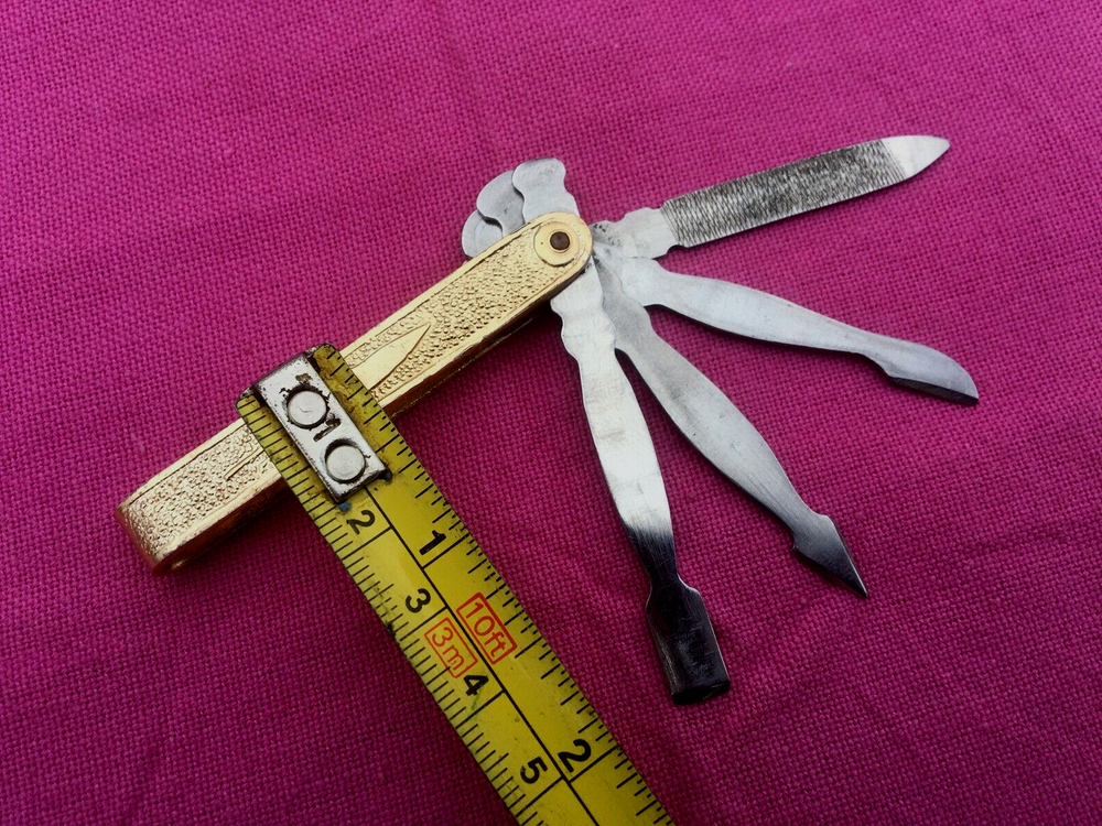 Vintage Manicure set Multitool 4 functions Space 1959 Rocket USSR