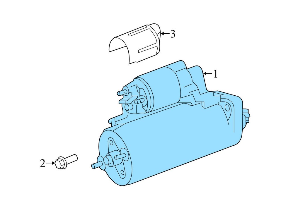 2011-2018 PORSCHE CAYENNE - Starter 94860421401