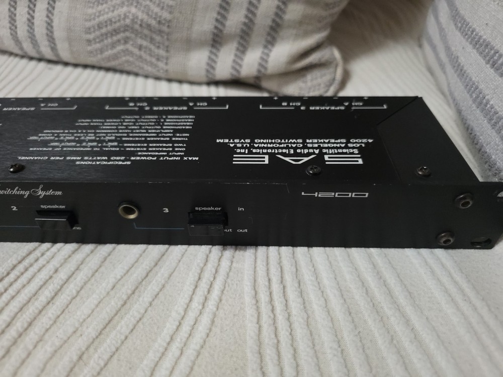 Sae Speaker Switch System Model 4200