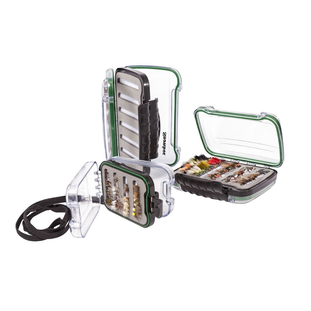 Fly Box, SNOWBEE EASY-VUE WATERPROOF FLY BOX, clear fly box,