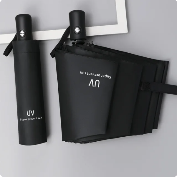 Automatic Umbrella Anti-UV Sun/Rain Windproof 3 Folding Compact Umbrella