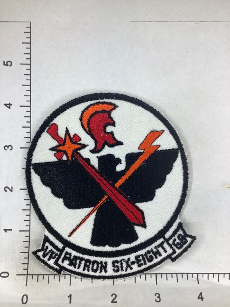 VINTAGE US NAVY VF-68 SQUADRON JACKET PATCH