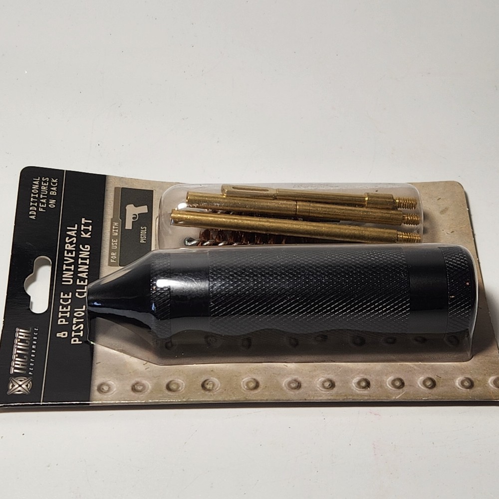 Universal Pistol Cleaning Kit Deluxe 8 Piece Storage Handle Tactical Performance