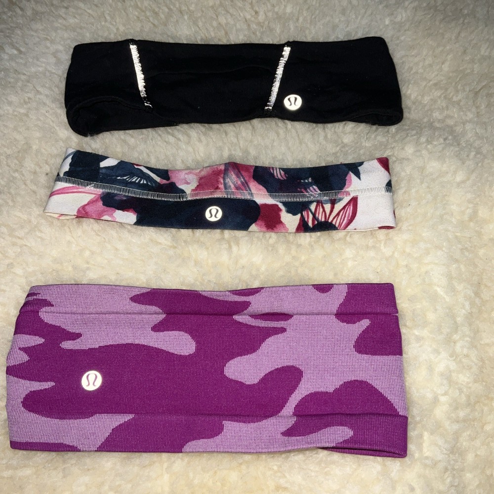 Lululemon lote/3 Workout Activewear Headbands Bundle #0511