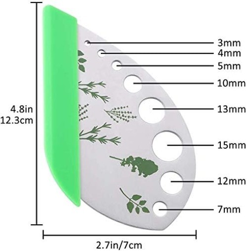 Quality Herb Stripper & Peeler - 9 Holes for Effortless Leaf Stripping