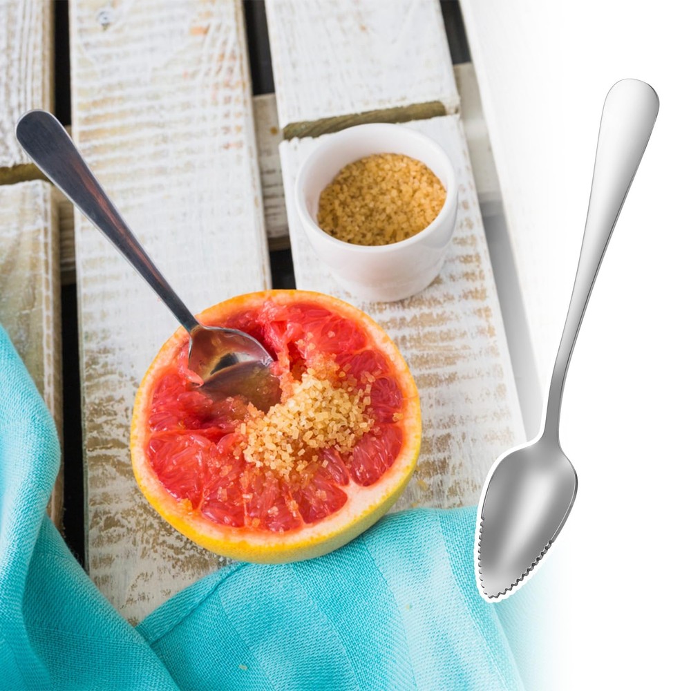 InnoHHustle Grapefruit Spoons 3 Set, 2 Stainless Steel Silver