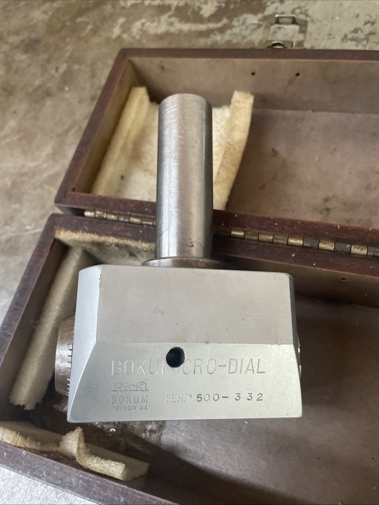 ​Bokum Micro Dial Boring Head Bulit In Indicator Micro Adjust .0001” W/1” Shank