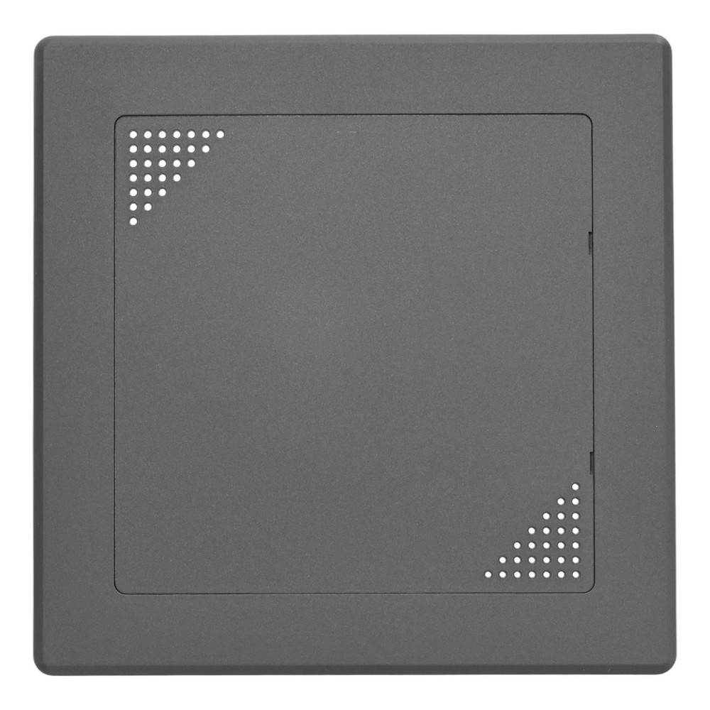 1-Pack Access Panel for Drywall, 6x6" Plastic Removable [Black, Vented Square]