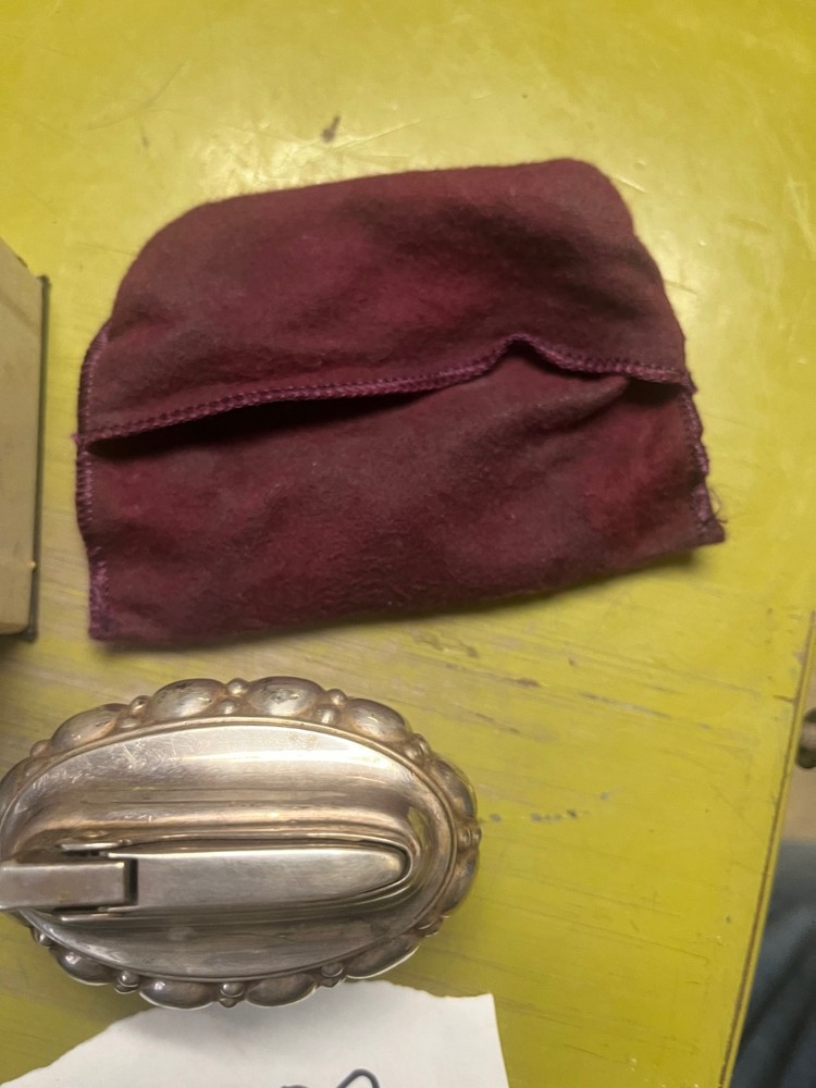 Vintage “Crown” Silver-Plated Ronson Table Lighter With Box