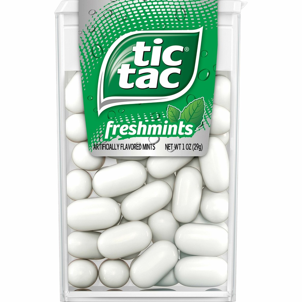Tic Tac Fresh Breath Mints Freshmint 1 oz Singles 12 Count
