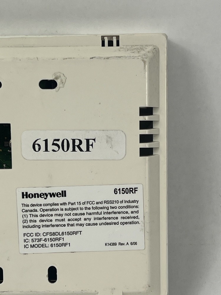 Honeywell 6150RF Fixed English Keypad with Function Buttons