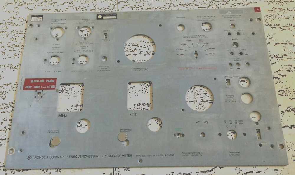 Rohde & Schwarz Frequency Meter WIK BN 4421