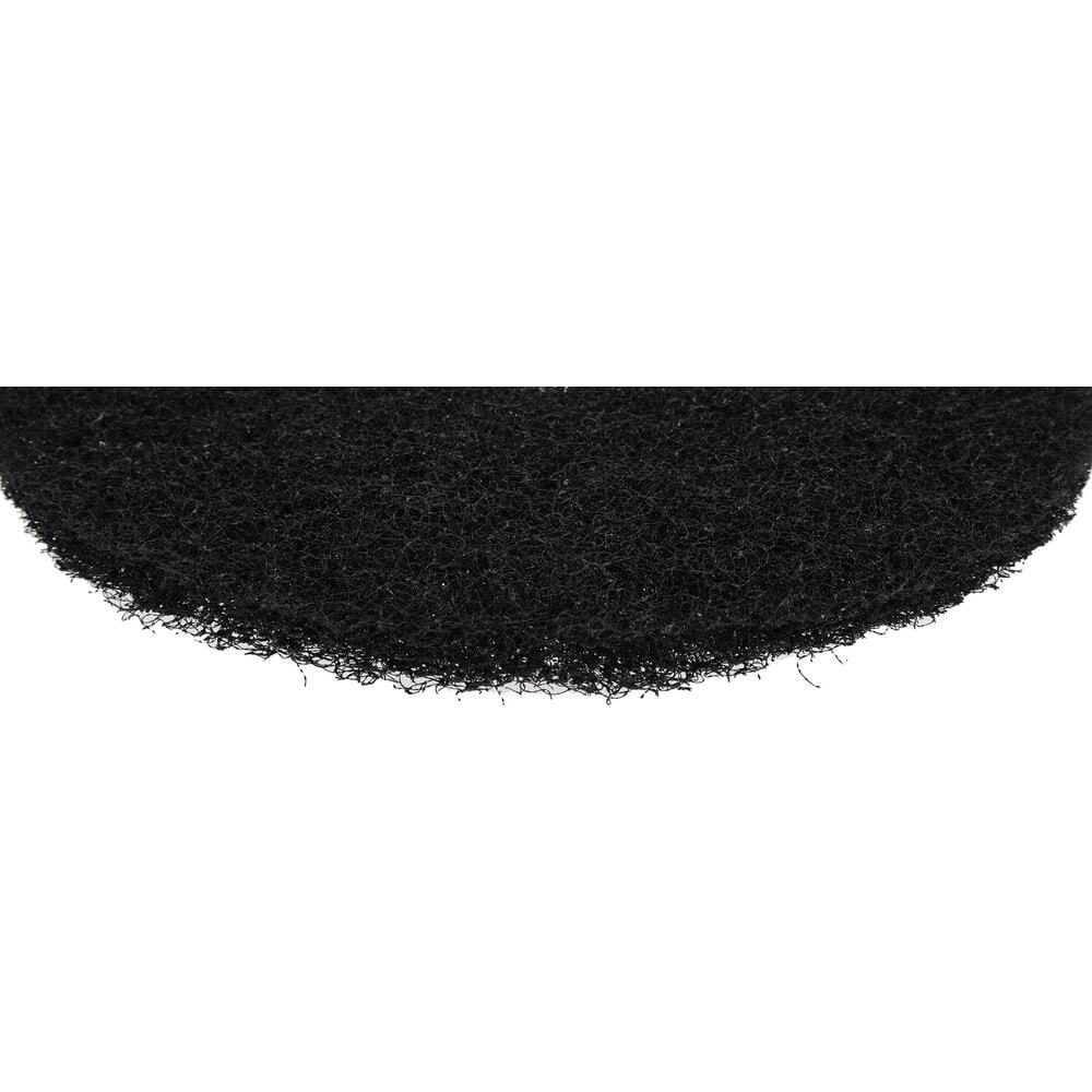 PRO SOURCE Floor Stripping Pads: 5 Pack, Black Coarse Polyester, 15" Diameter