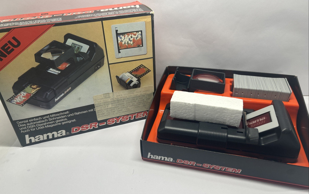 VINTAGE Hama - DSR-System Slide Mounting Original Packaging Box - SEE VIDEO