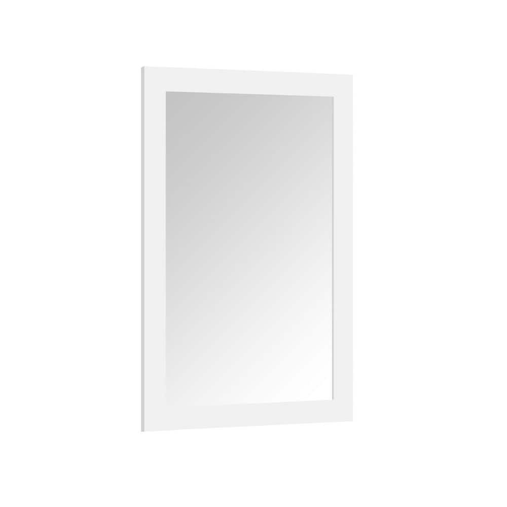 Home Decorators Gigi 36x24 in. Rectangular Framed Bathroom Vanity Mirror White