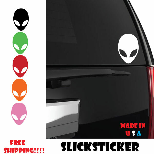 Alien Head Vinyl Sticker Decal UFO Sci-Fi