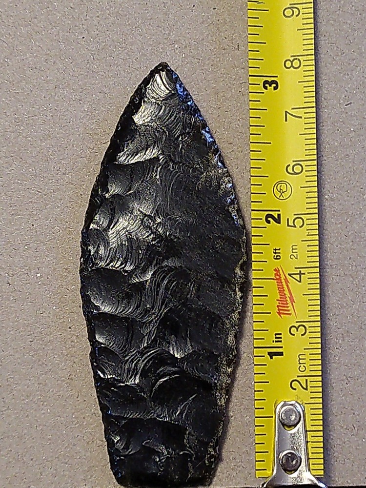 Agate Basin Silversheen Obsidian point