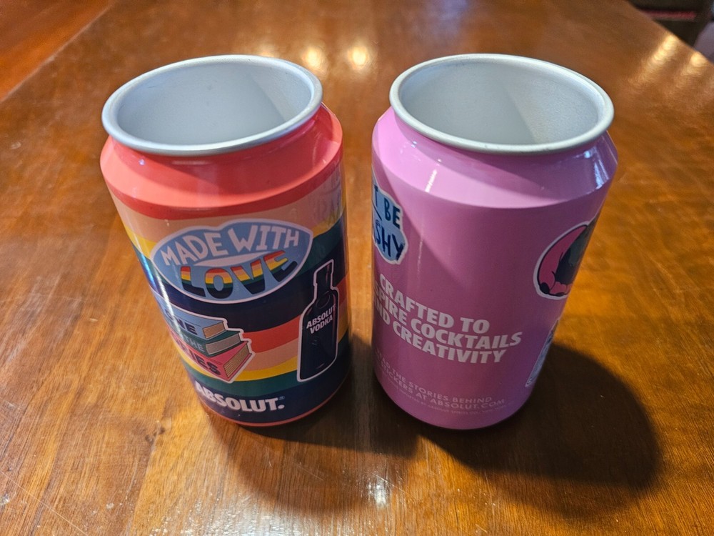 Absolut Vodka Metal Drink Cups
