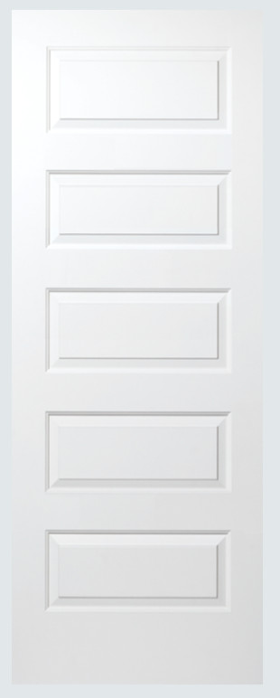 Rockport 5 Equal Raised Panel Solid Core Molded Interior Doors - Slabs & Prehung