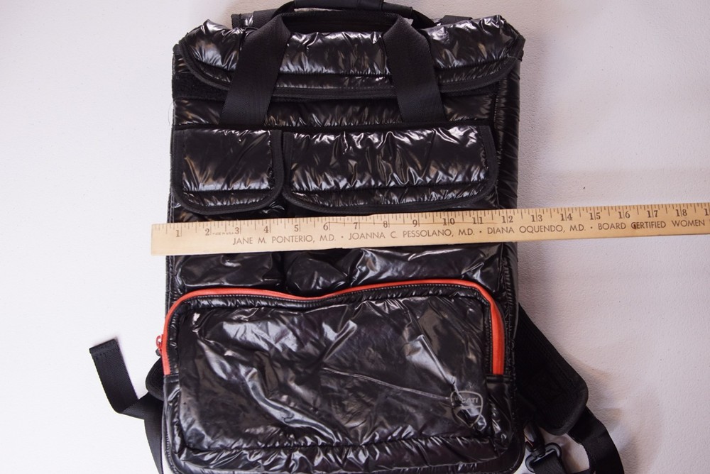 Vintage iSkin Black Backpack DUCATI Multi Pockets