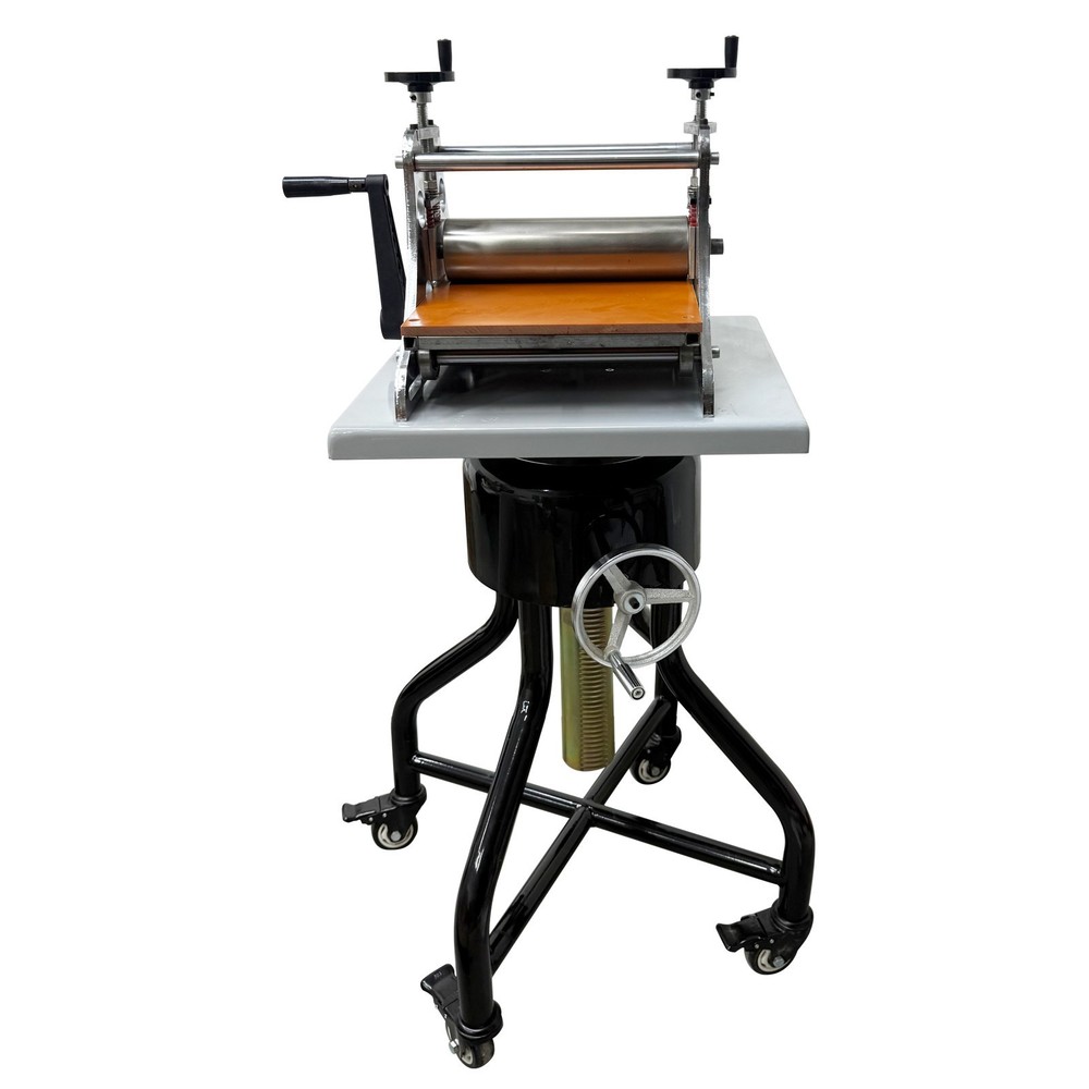 Printmaking Machine,Sculpture Turntable & Printmaking Press Combo Set 360° Rotat