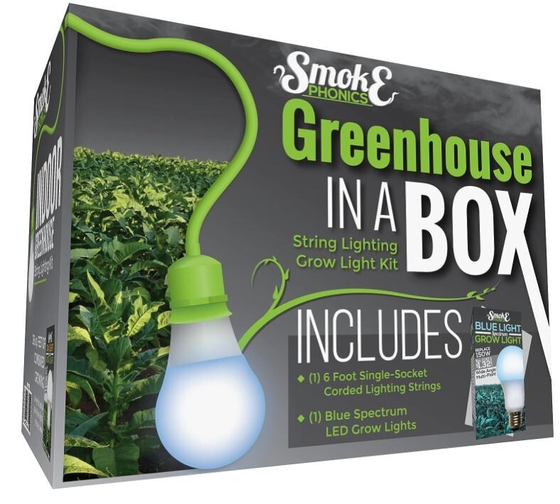 NEW! Miracle LED 6FT Single Socket Blue Indoor Grow String Light Bulb Combo Kit