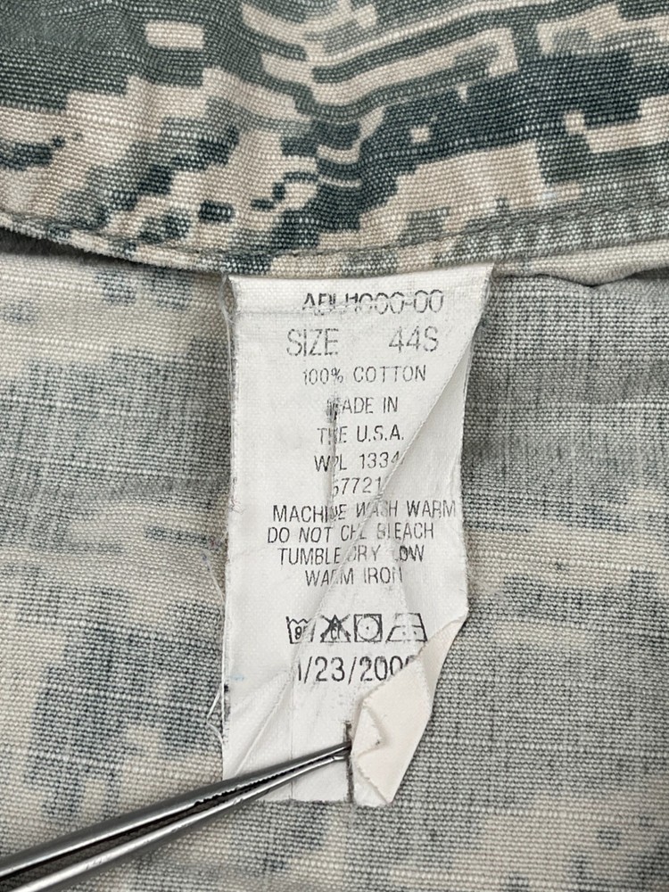 Air Force Men Utility Coat BDU Digital Camo Jacket Ripstop 44S