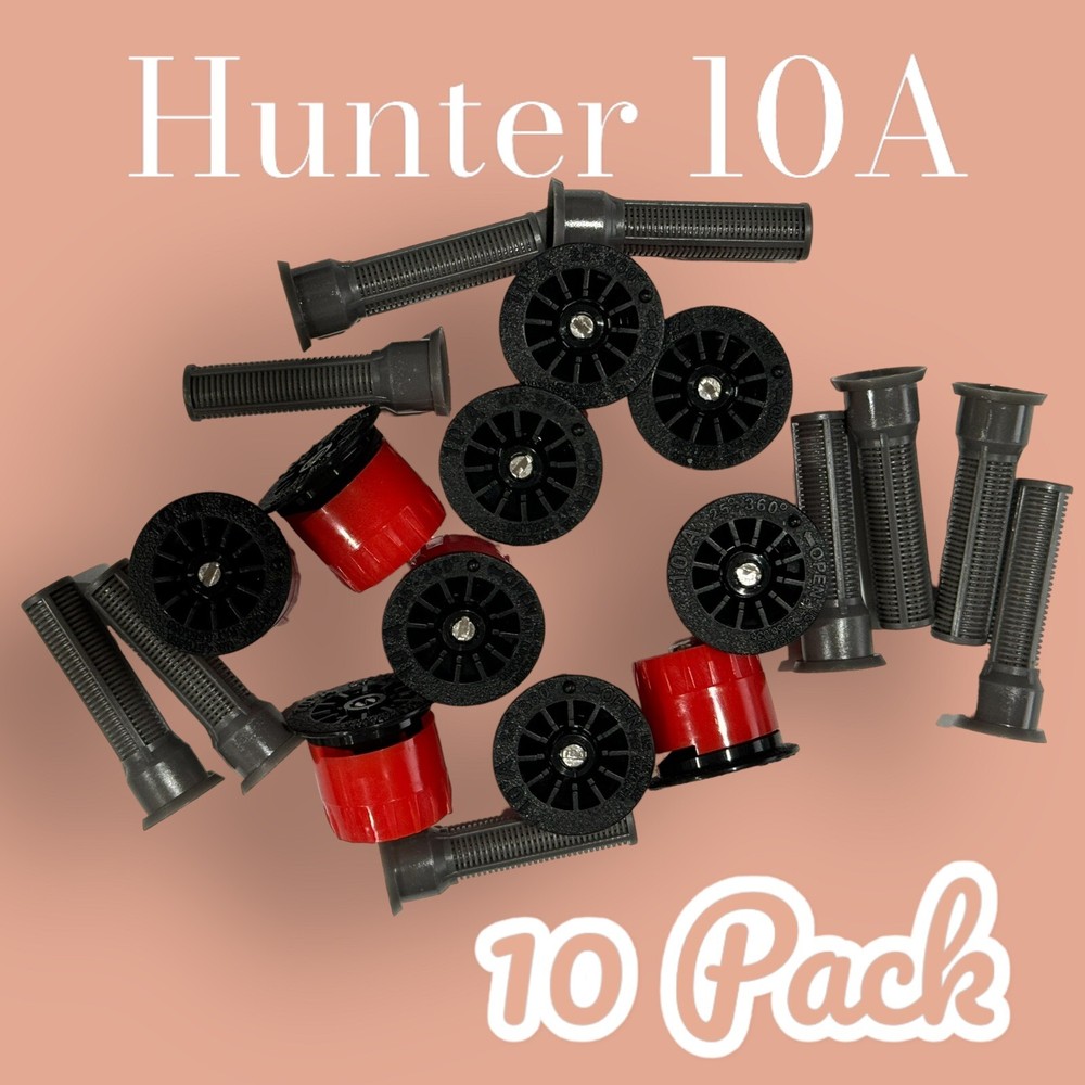 10X Hunter 10A Spray Nozzle 10 Foot Radius Adjustable Arc w Filter Screen