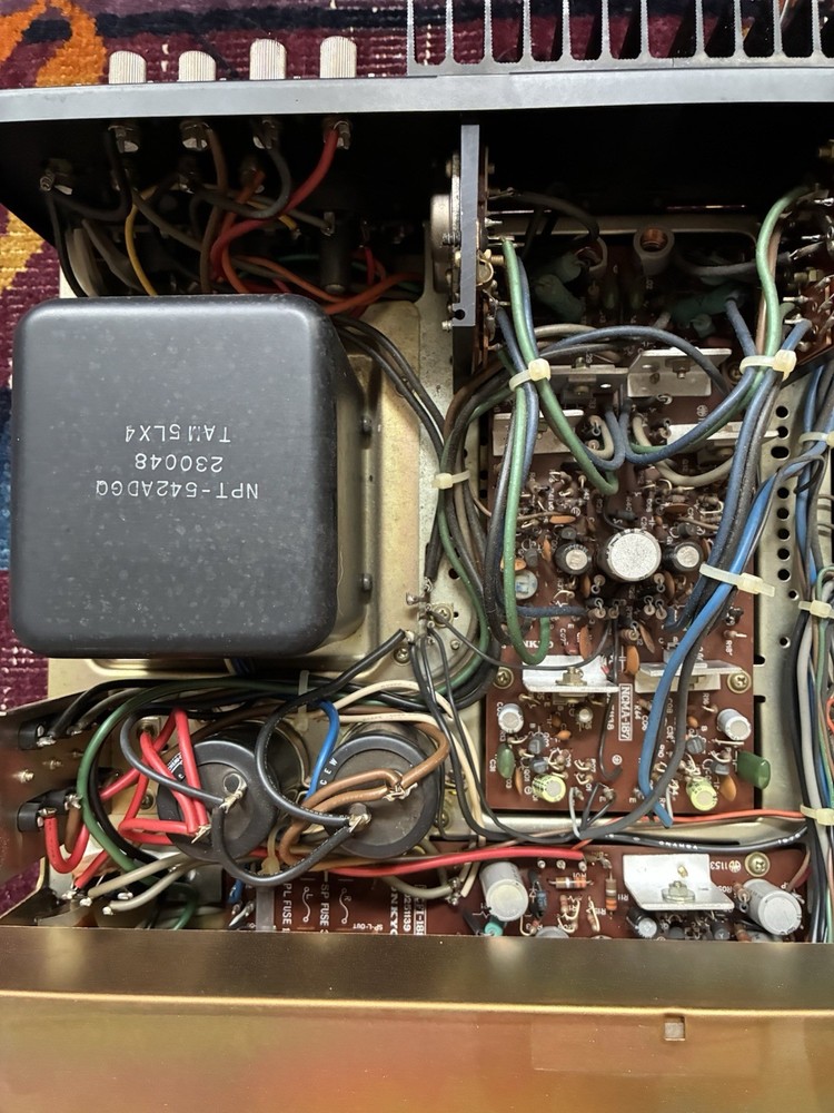Vintage Onkyo A-7055 Solid State Stereo Pre-Main Amplifier 1970s Working