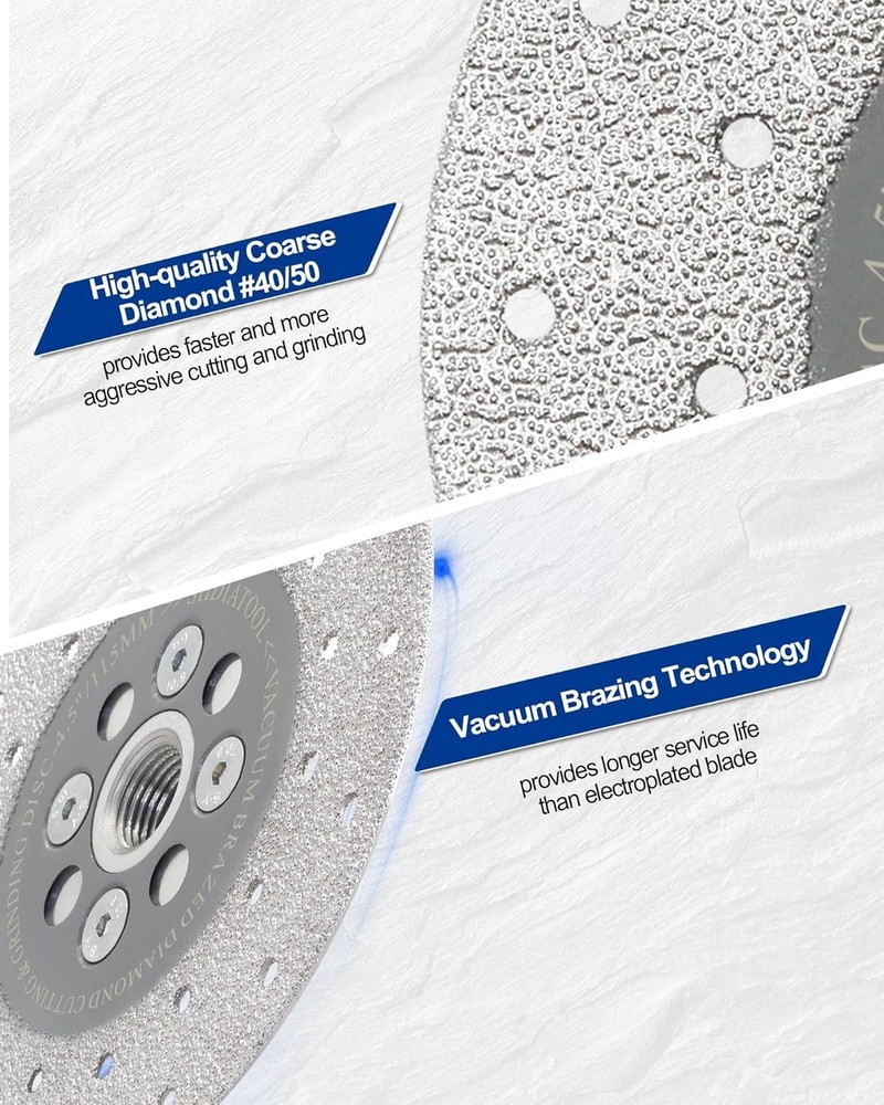 5 Inch Diamond Grinding Disc for Stone & Concrete – Angle Grinder Ready