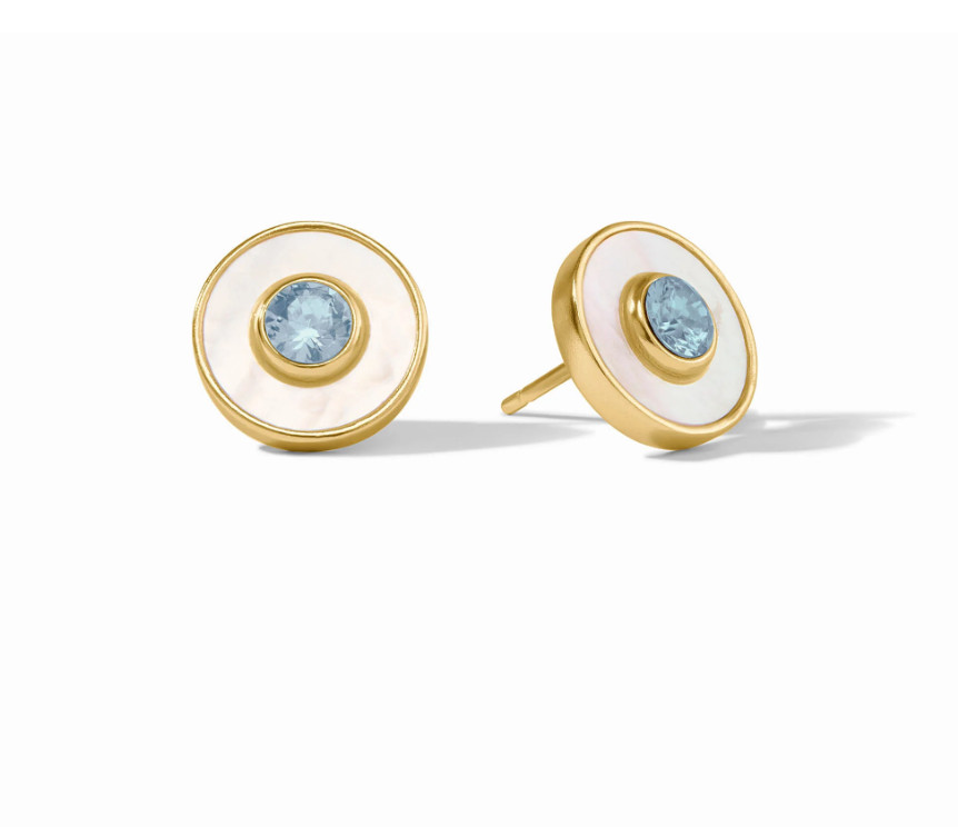 Julie Vos Colette Circle Stud earings