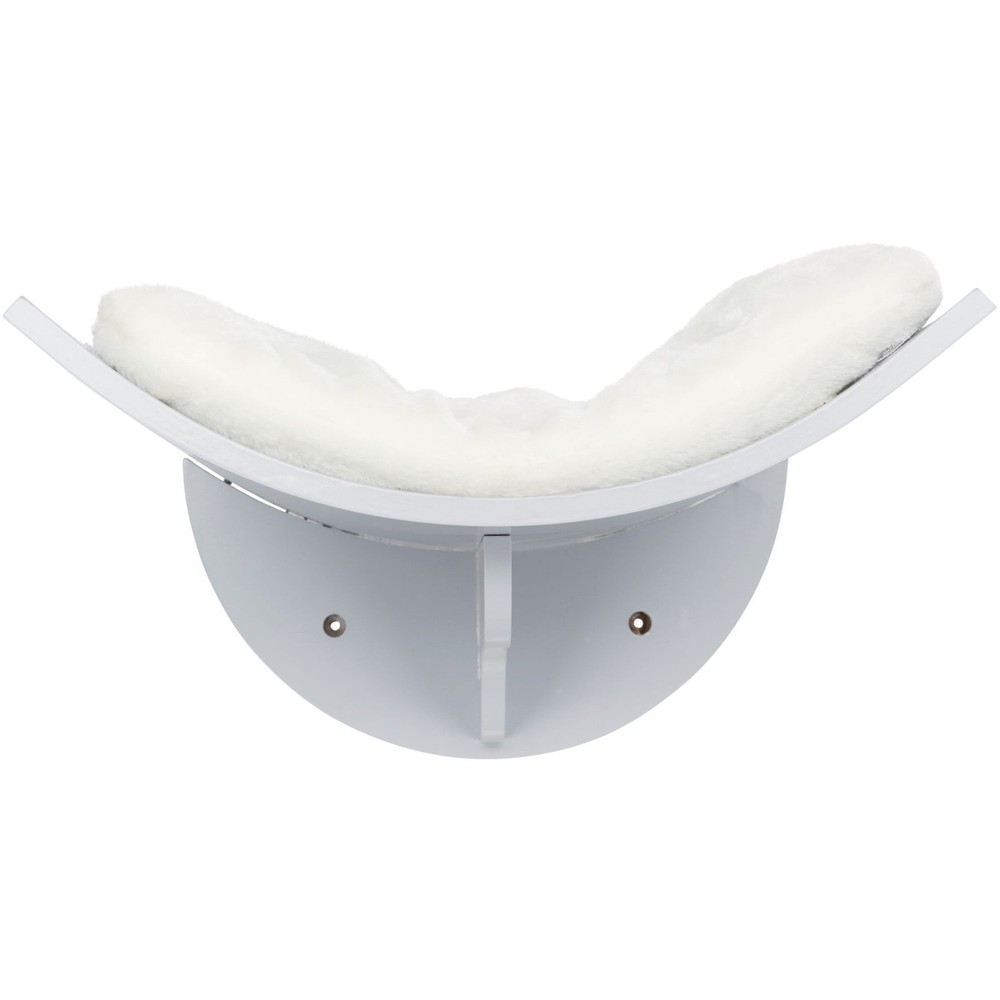 Lorena Space Saving Wall Mounted Cat Perch with Soft Cushion, Gray