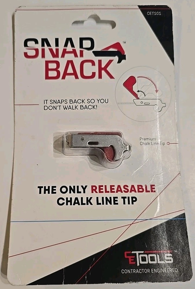 Snap Back Releasable Chalk Line Tip CET101 Contractor Engineered Locks In Place