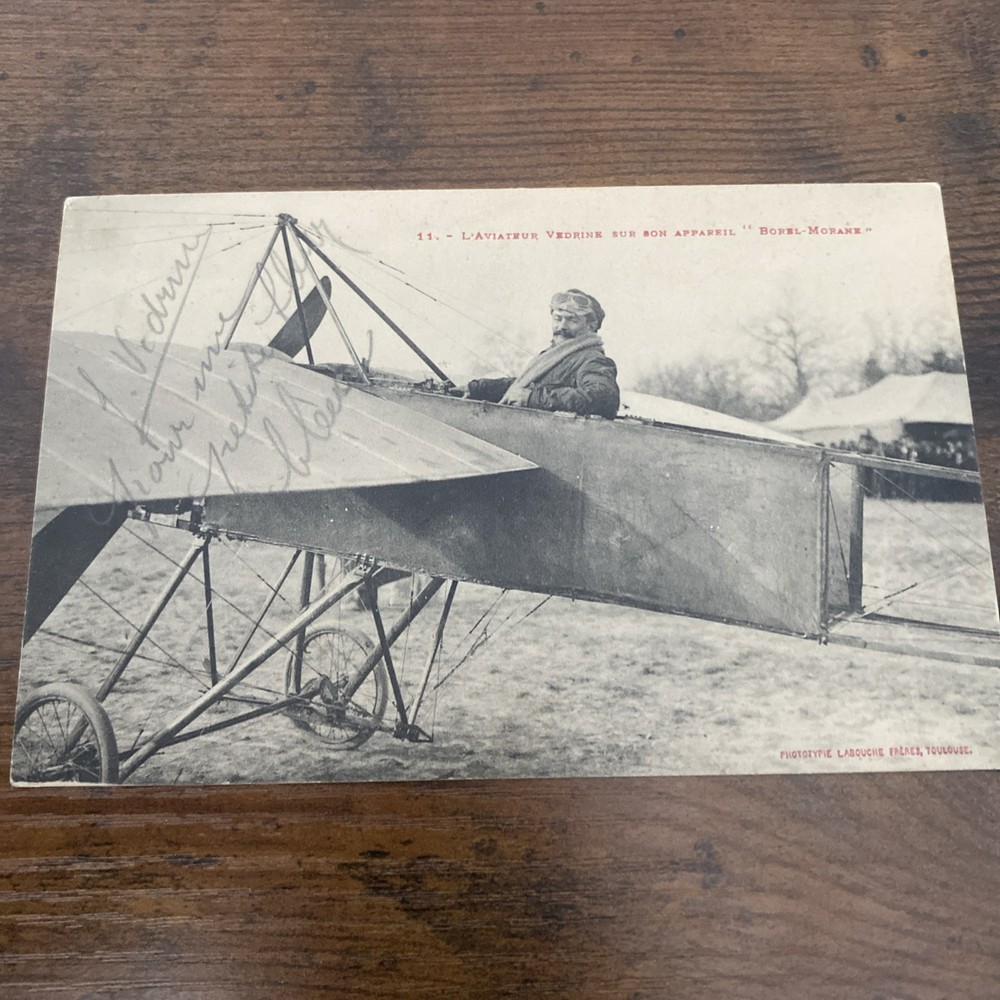 Jules Vedrines Signed Postcard