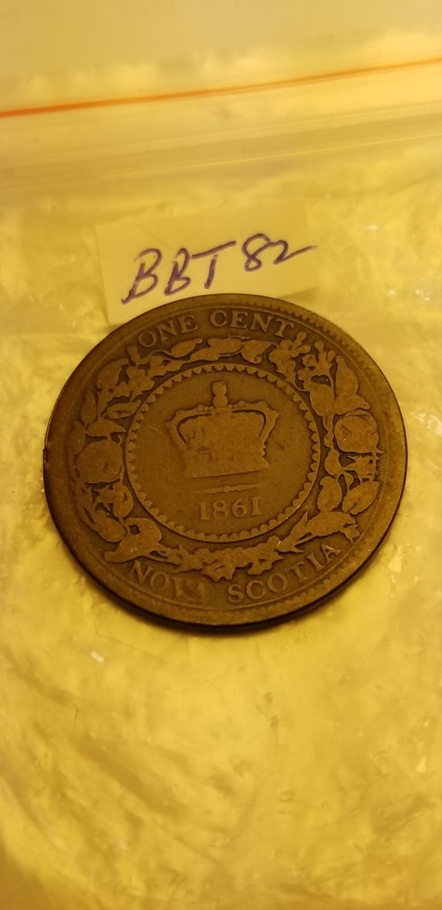 1861 Nova Scotia Large Cent Idbbt1.