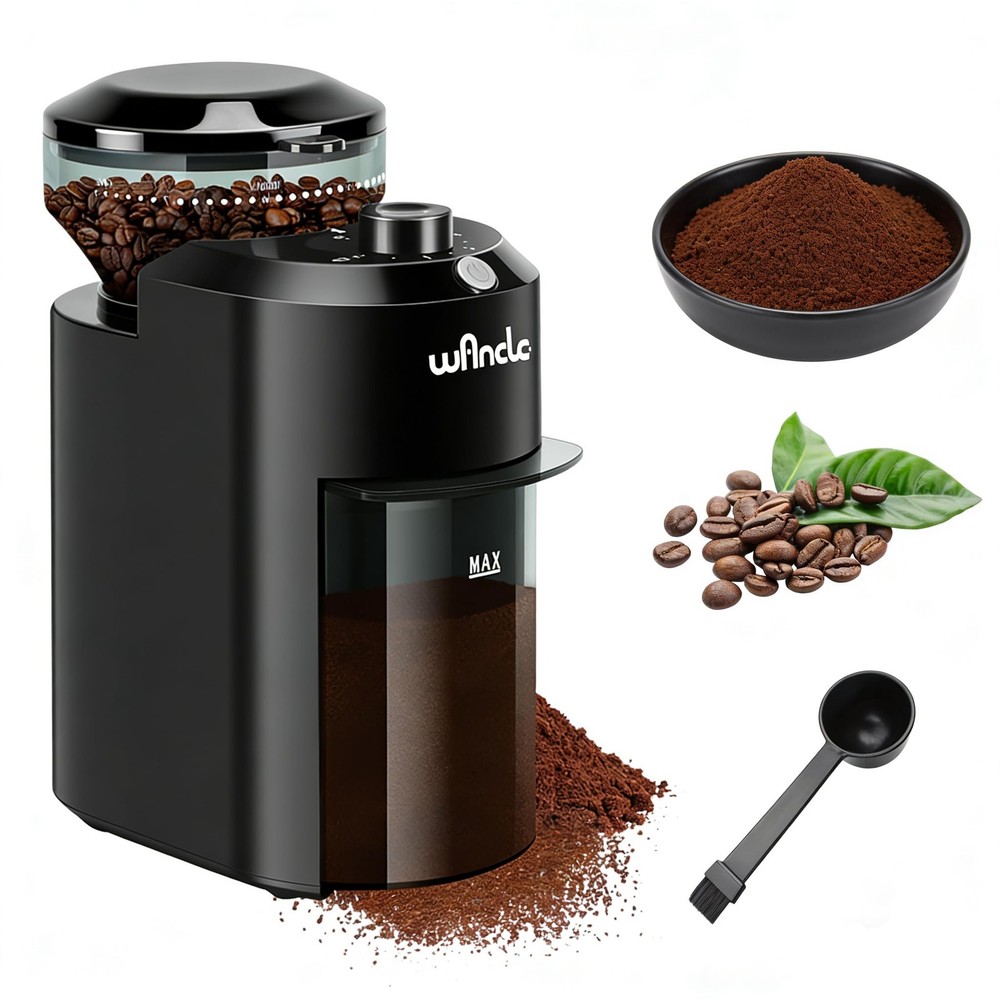 Wancle Electric Burr Coffee Grinder  Adjustable with 28 Precise Grind Setting...