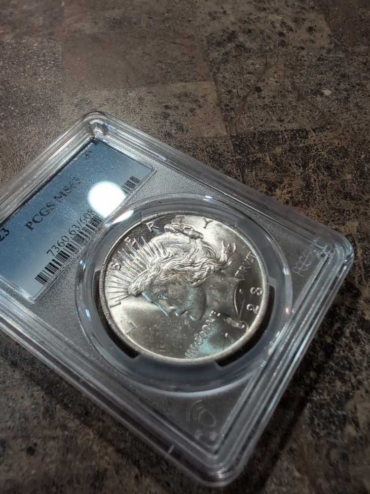 Peace Silver Dollar 1923 - 90% Silver Verified - PCGS MS64 🔥🔥🔥
