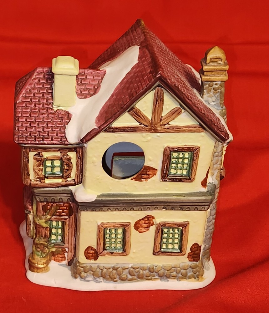 Ceramic Holiday House Display Ornament