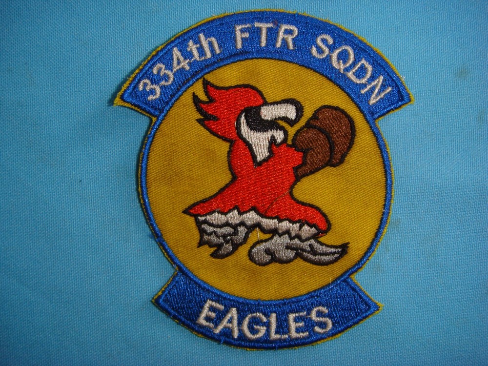 VIETNAM WAR PATCH, US AIR FORCE 334th FIGHTER SQUADRON  " EAGLES "