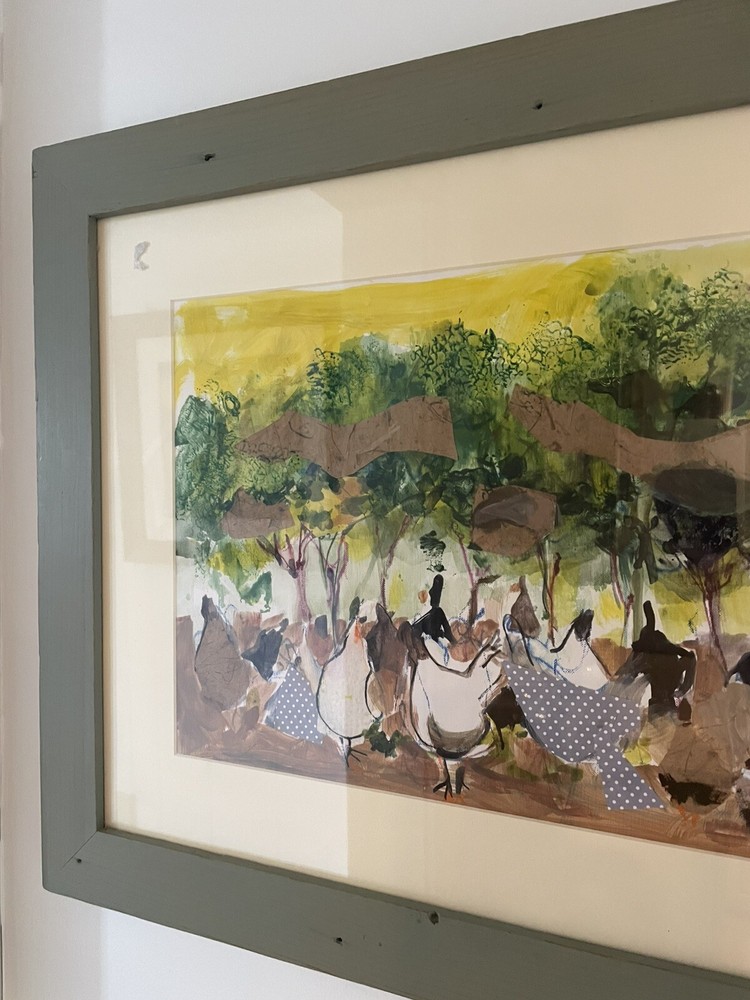 Doree Loschiavo Mixed Media Chickens