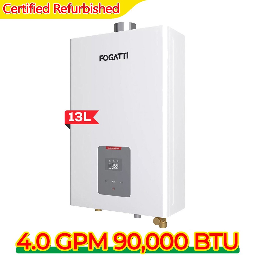 【90% NEW】13L 4.0GPM 90k BTU Tankless Hot Water Heater Propane/Natural Gas Indoor